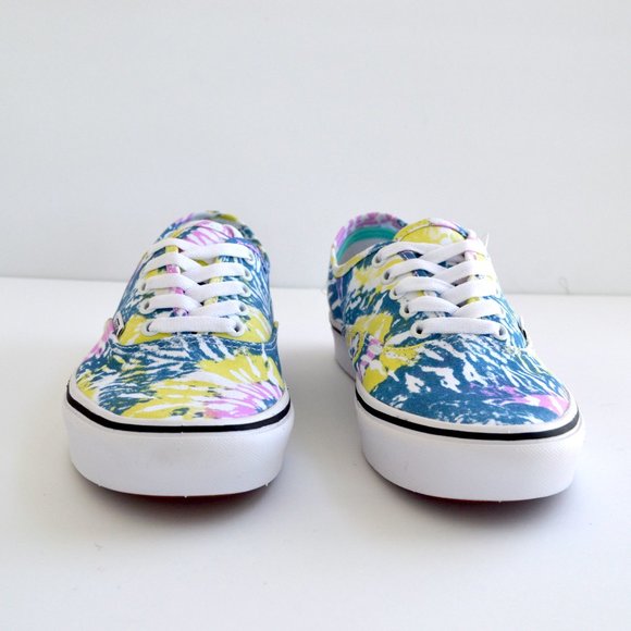 VANS CONFYCUSH AUTHENTIC TIE DYE BLUE PINK SNEAKER SHOES orchid - Picture 3 of 7